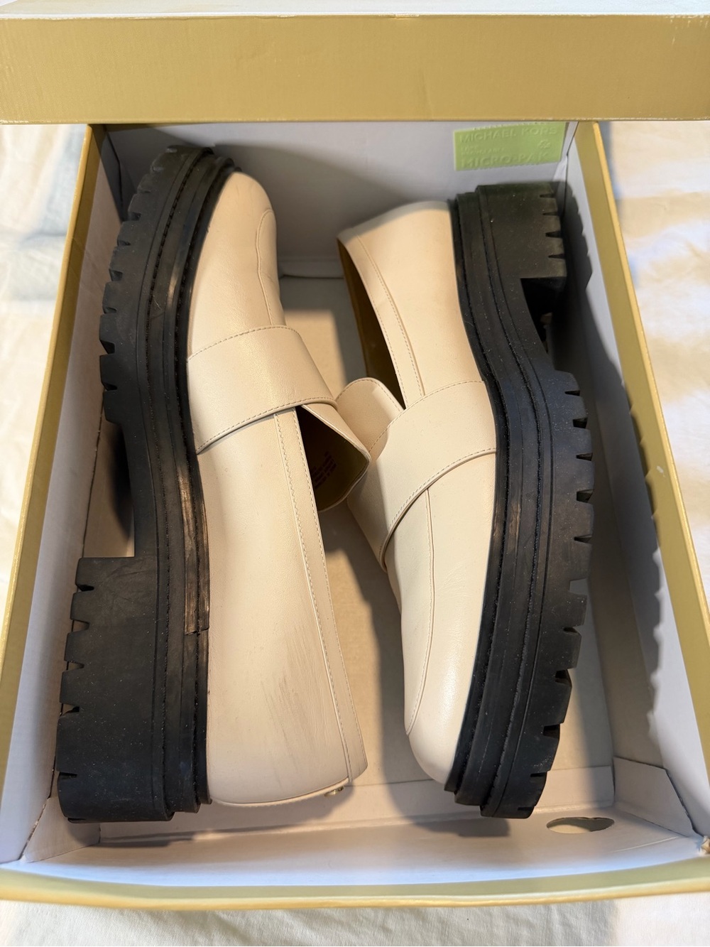 Michael Kors Parker lug loafer leather